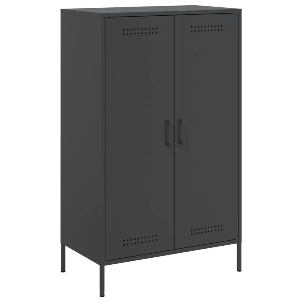 Highboard Black 68x39x113 cm Steel 842964