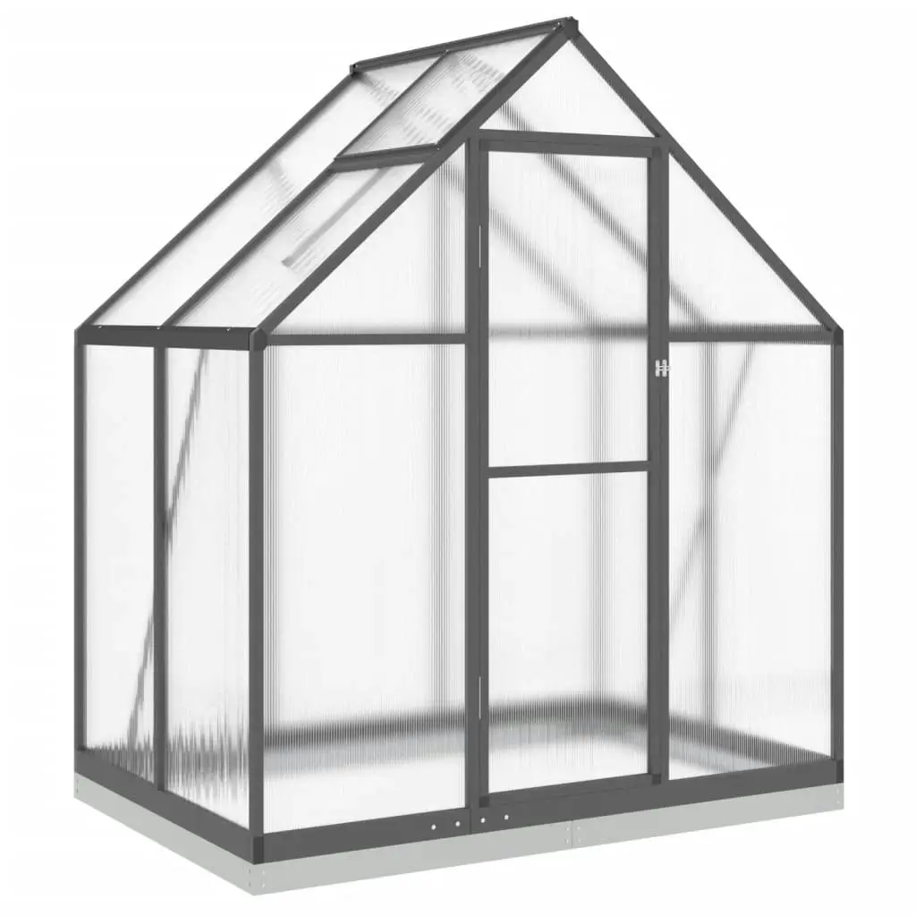 Greenhouse with Base Frame Anthracite 169x114x202 cm Aluminium 4005827