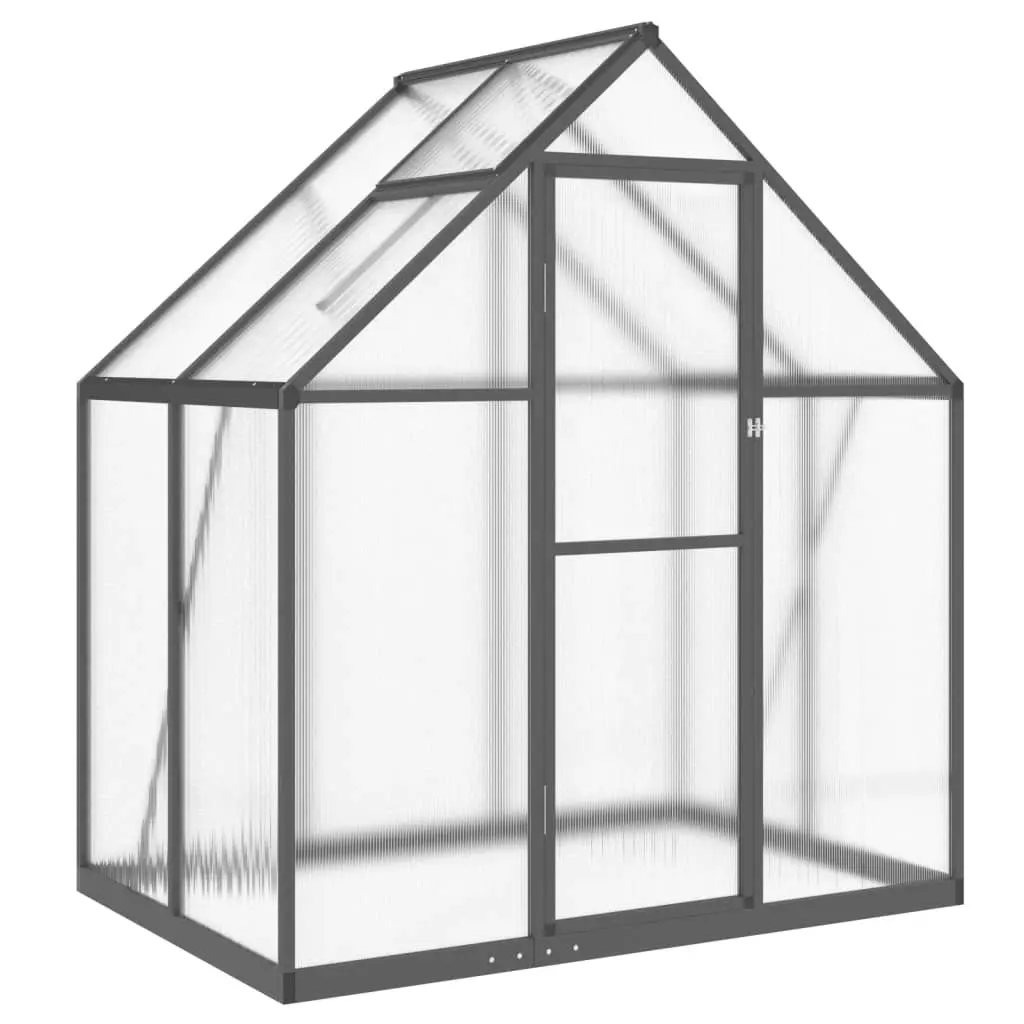 Greenhouse with Base Frame Anthracite 169x114x195 cm Aluminium 4005824