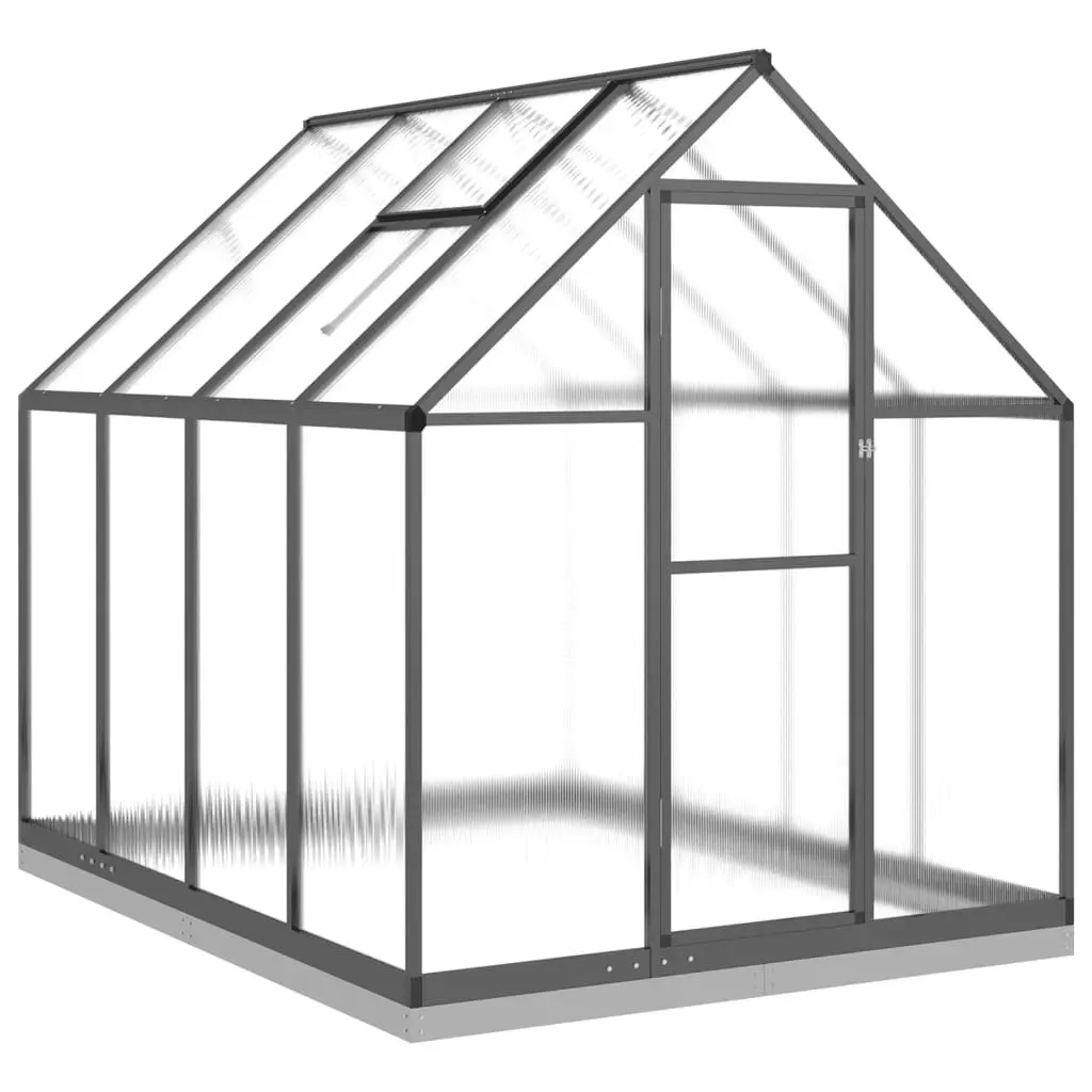 Greenhouse with Base Frame Anthracite 224x169x202 cm Aluminium 3266325