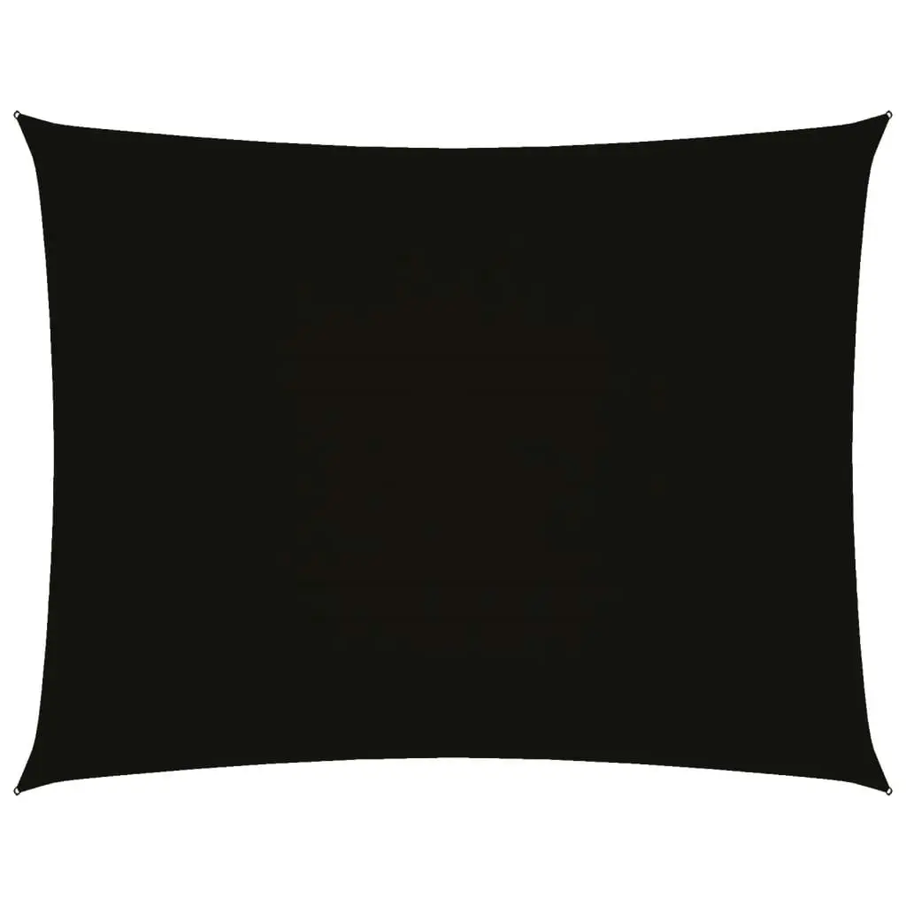 Sunshade Sail Oxford Fabric Rectangular 3.5x5 m Black 135765