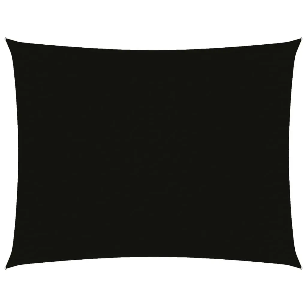 Sunshade Sail Oxford Fabric Rectangular 3x6 m Black 135763