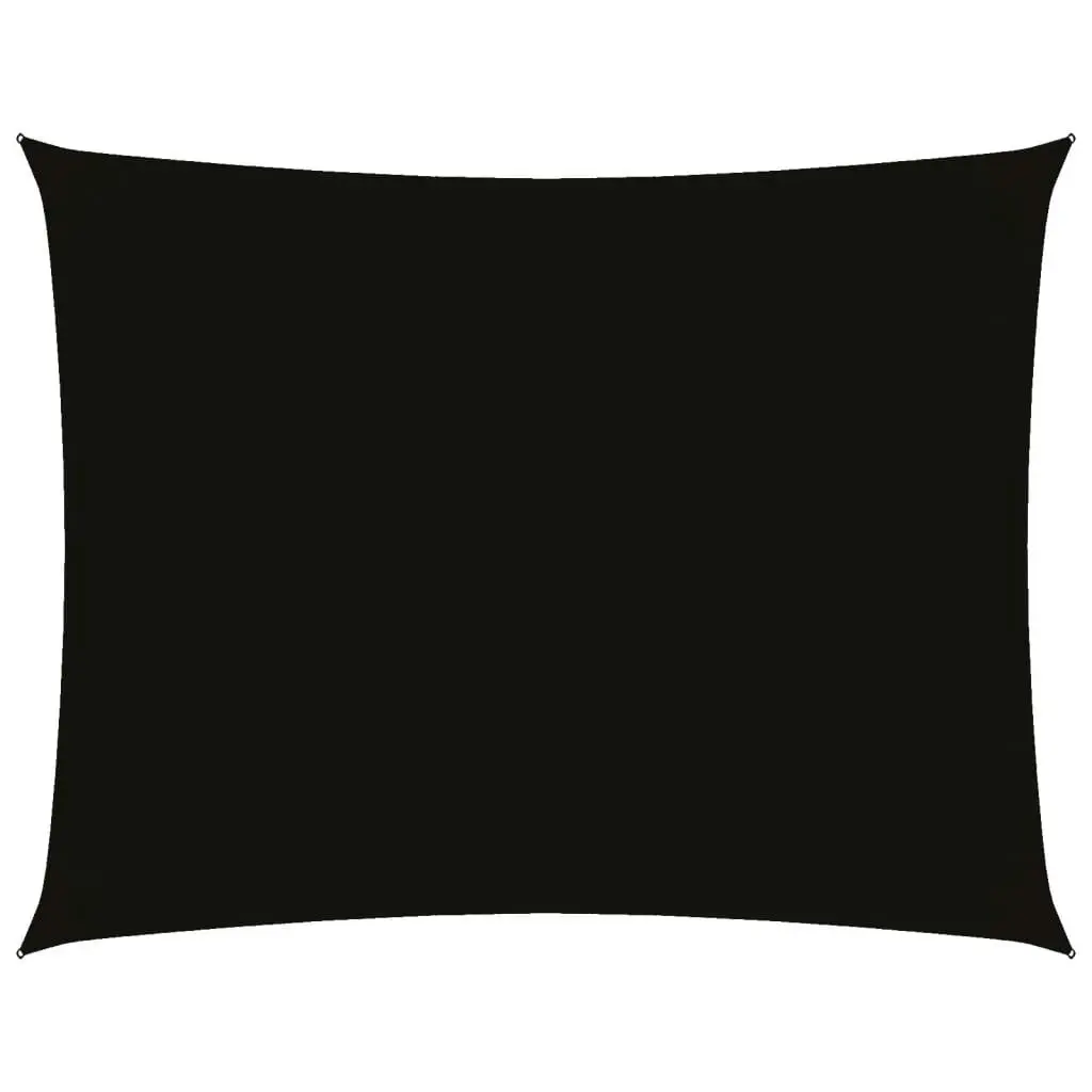 Sunshade Sail Oxford Fabric Rectangular 4x5 m Black 135766