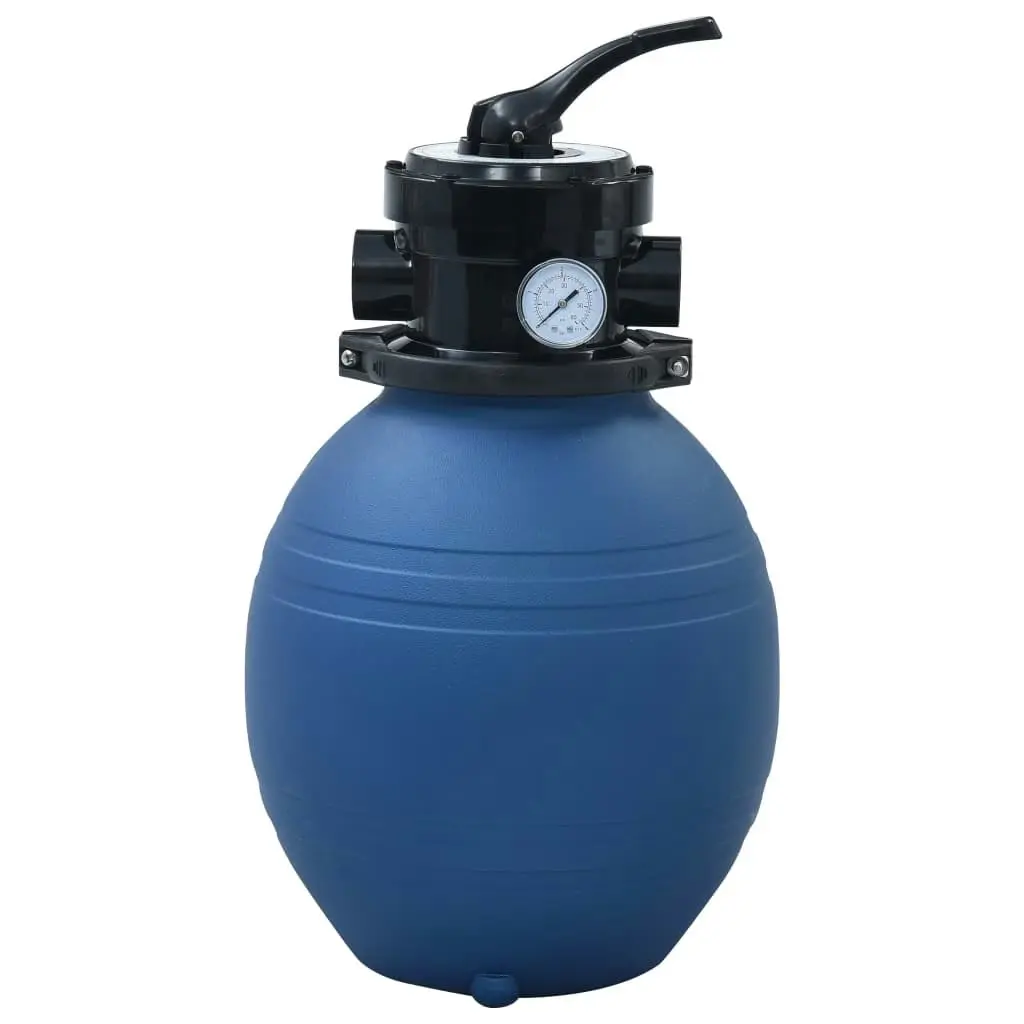 Pool Sand Filter with 4 Position Valve Blue 300 mm 92246