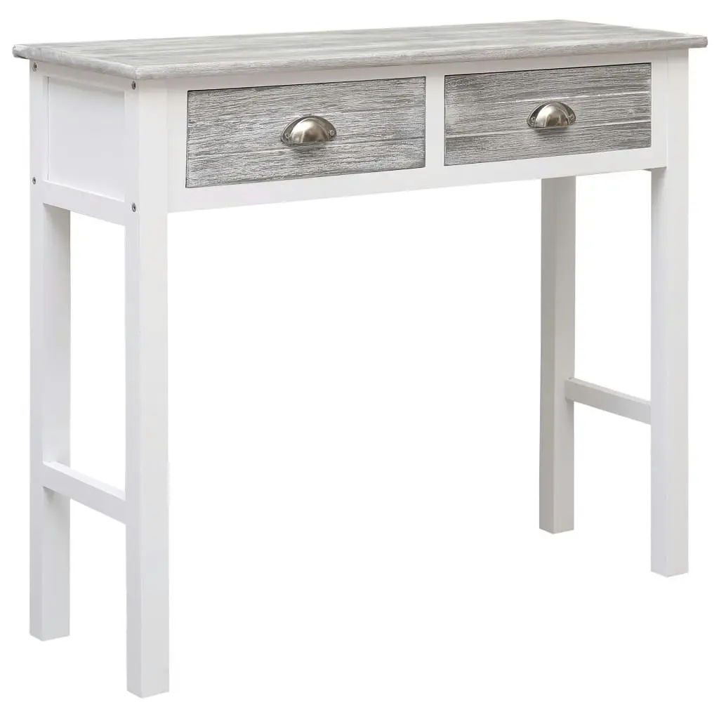 Console Table Grey 90x30x77 cm Wood 284143