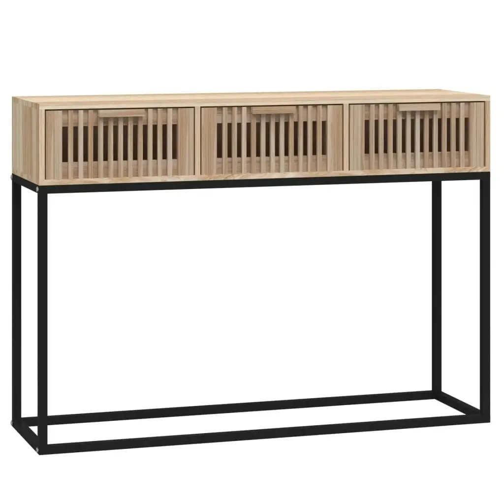 Console Table 105x30x75 cm Engineered Wood and Iron 352108