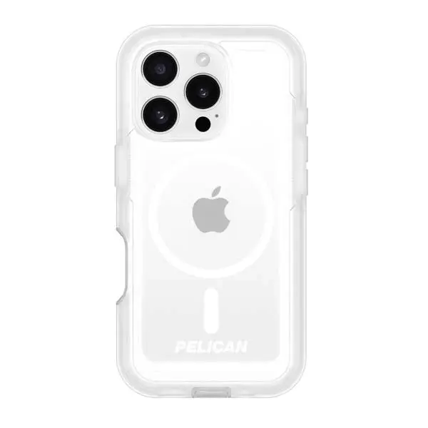 Pelican Voyager Magsafe Case W/ Holster For Iphone 16 Pro - Clear