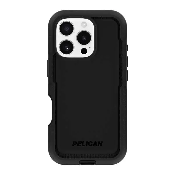 Pelican Voyager Magsafe Case W/ Holster For Iphone 16 Pro - Black