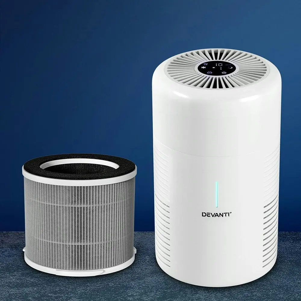 Devanti Air Purifier 3-layer HEPAh11 Filter Home Freshener Carbon PM2.5 Remover