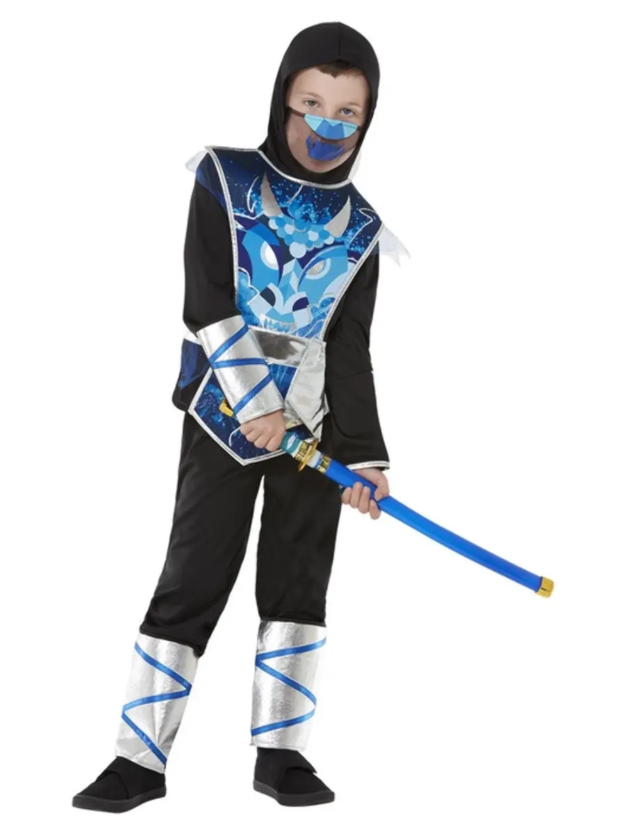 Blue Ninja Warrior Boys Costume