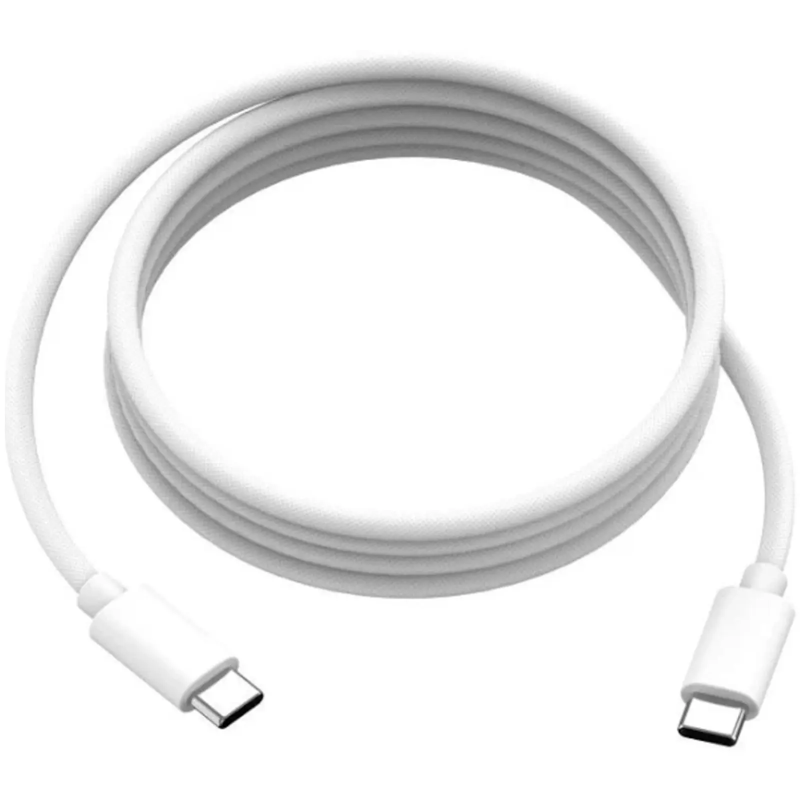 USB Type C to Type C Data Charge Cable Fast Charging 5A 100W USB-C White