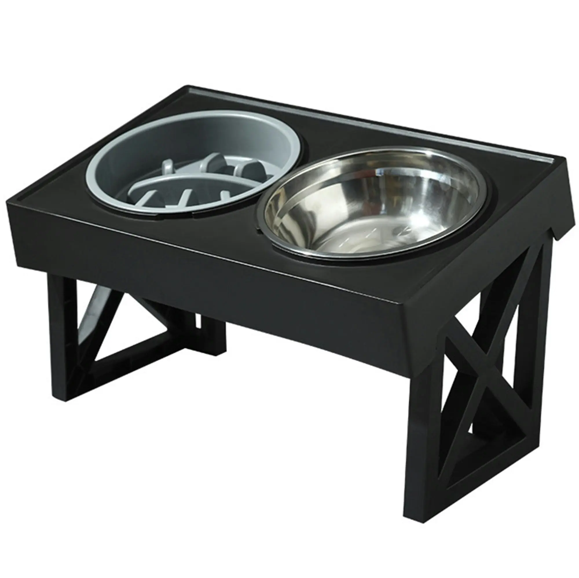 Pet Food Bowl Pet Feeder Water Bowl Adjustable Height Elevated Dog Cat Food Bowl