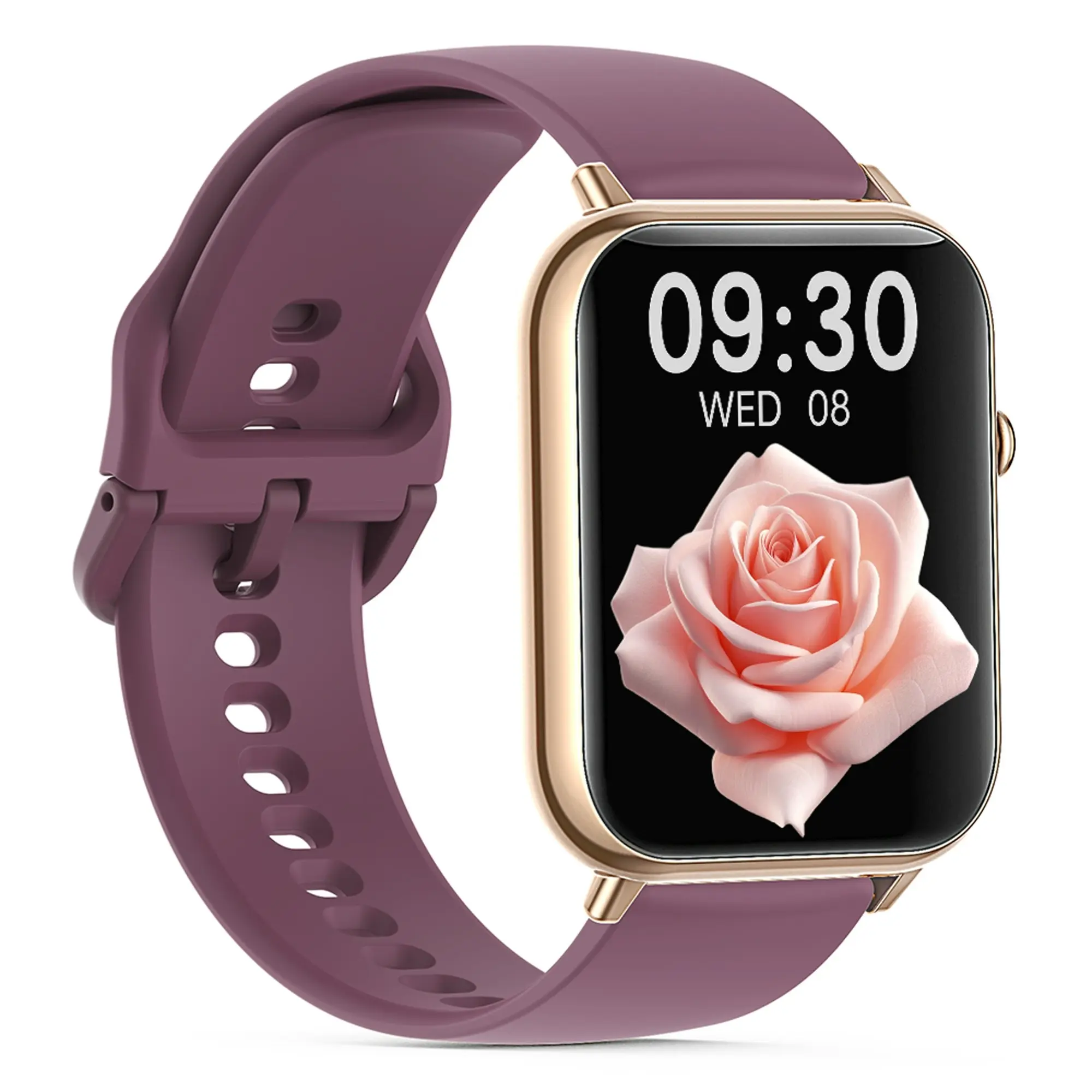 Bluetooth Smart Watch 2.1" Touch Screen Call Heart Rate Blood Pressure BT 5.0 - Purple