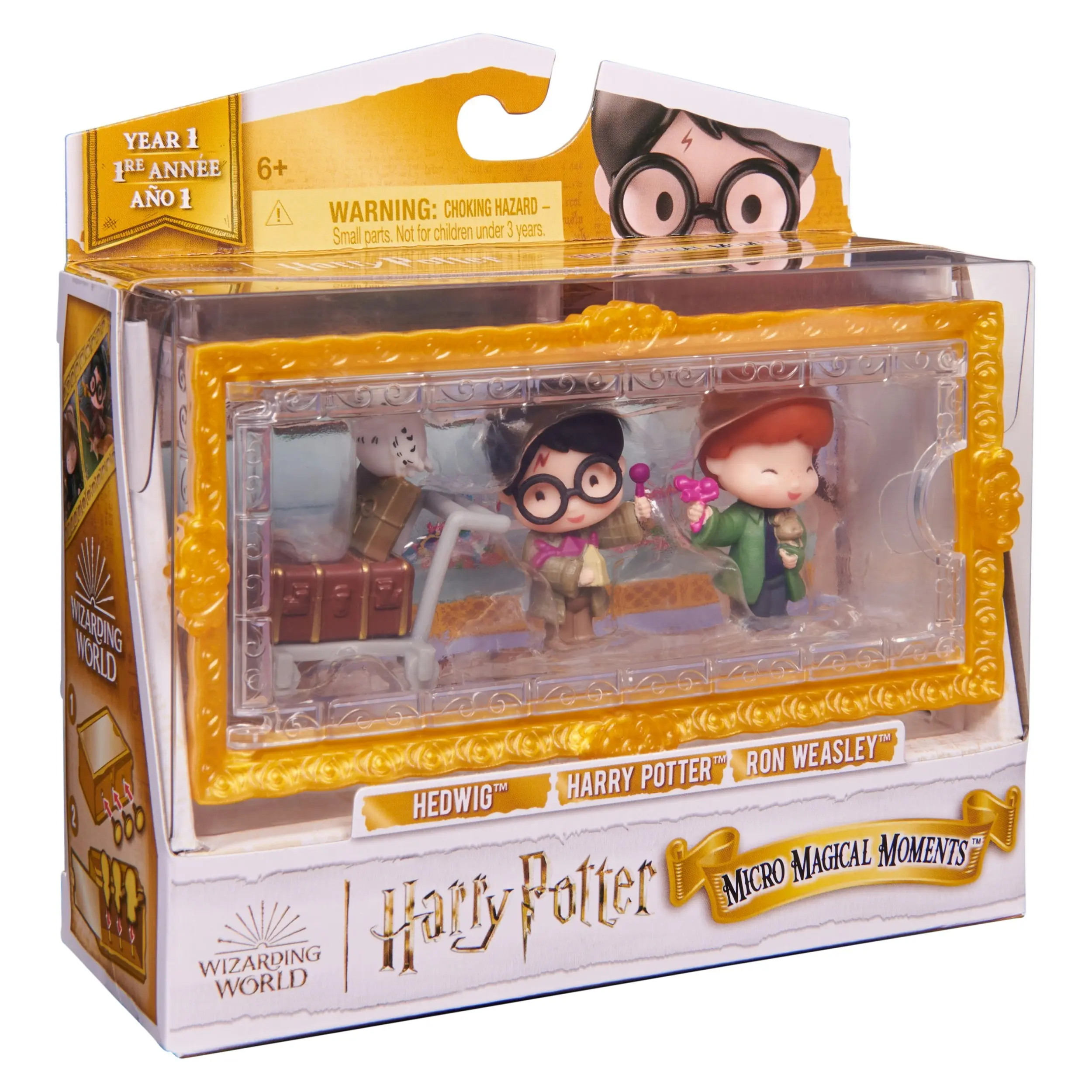 Wizarding World Harry Potter Collectible Multipack: Harry, Ron & Hedwig (with cart)