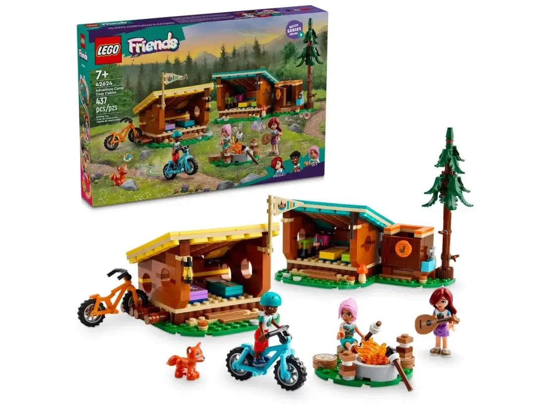 LEGO Friends Adventure Camp Cozy Cabins 42624