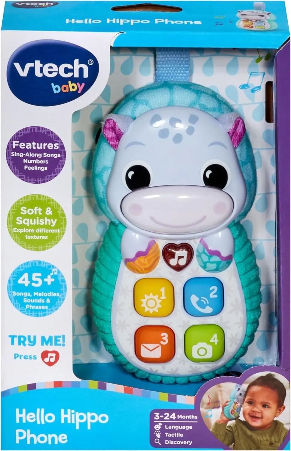 VTech Blue Hello Hippo Phone