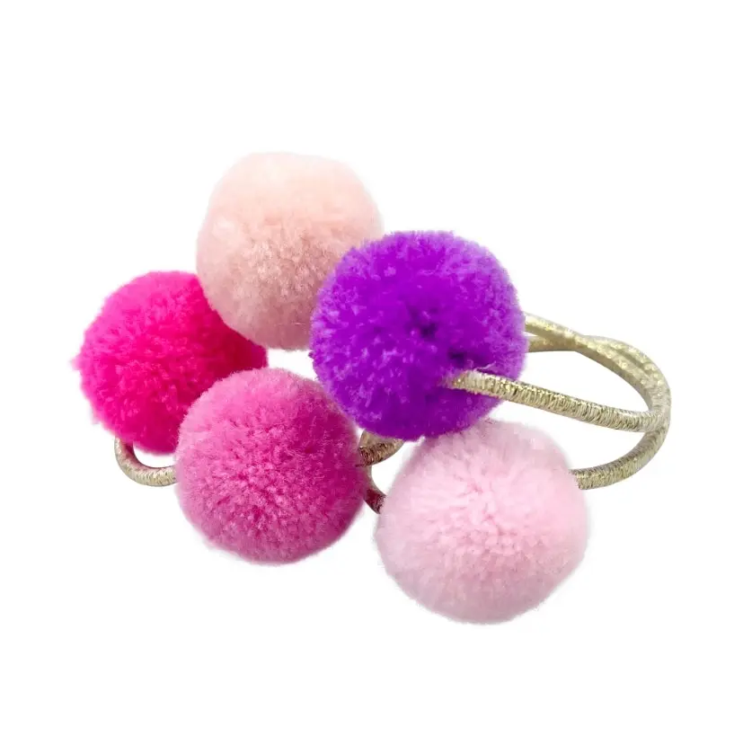 Pom Pom Hair Elastics