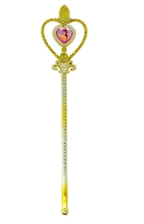 Disney Princess Belle Heart Gemstone & Glitter Wand