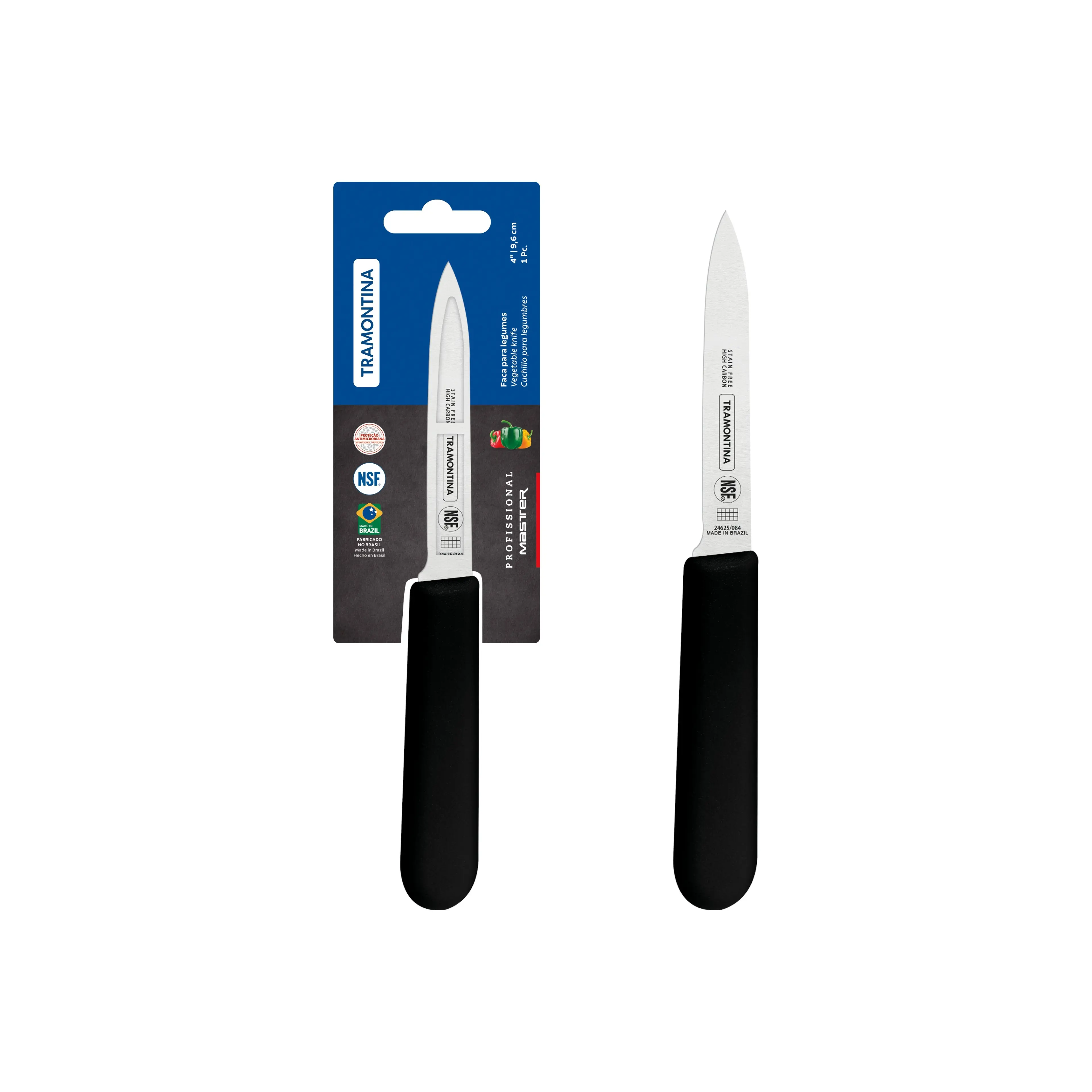 Tramontina Professional Master Black Paring Knife, 4"