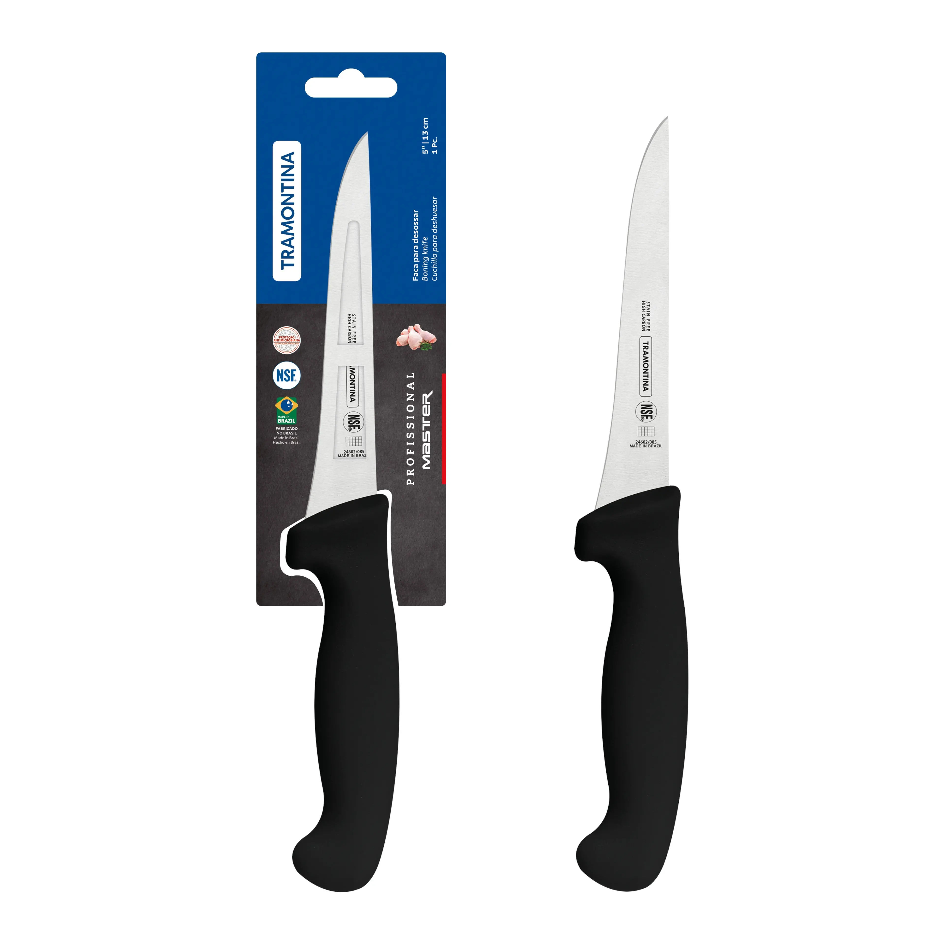 Tramontina Professional Master Black Boning Knife, 5"