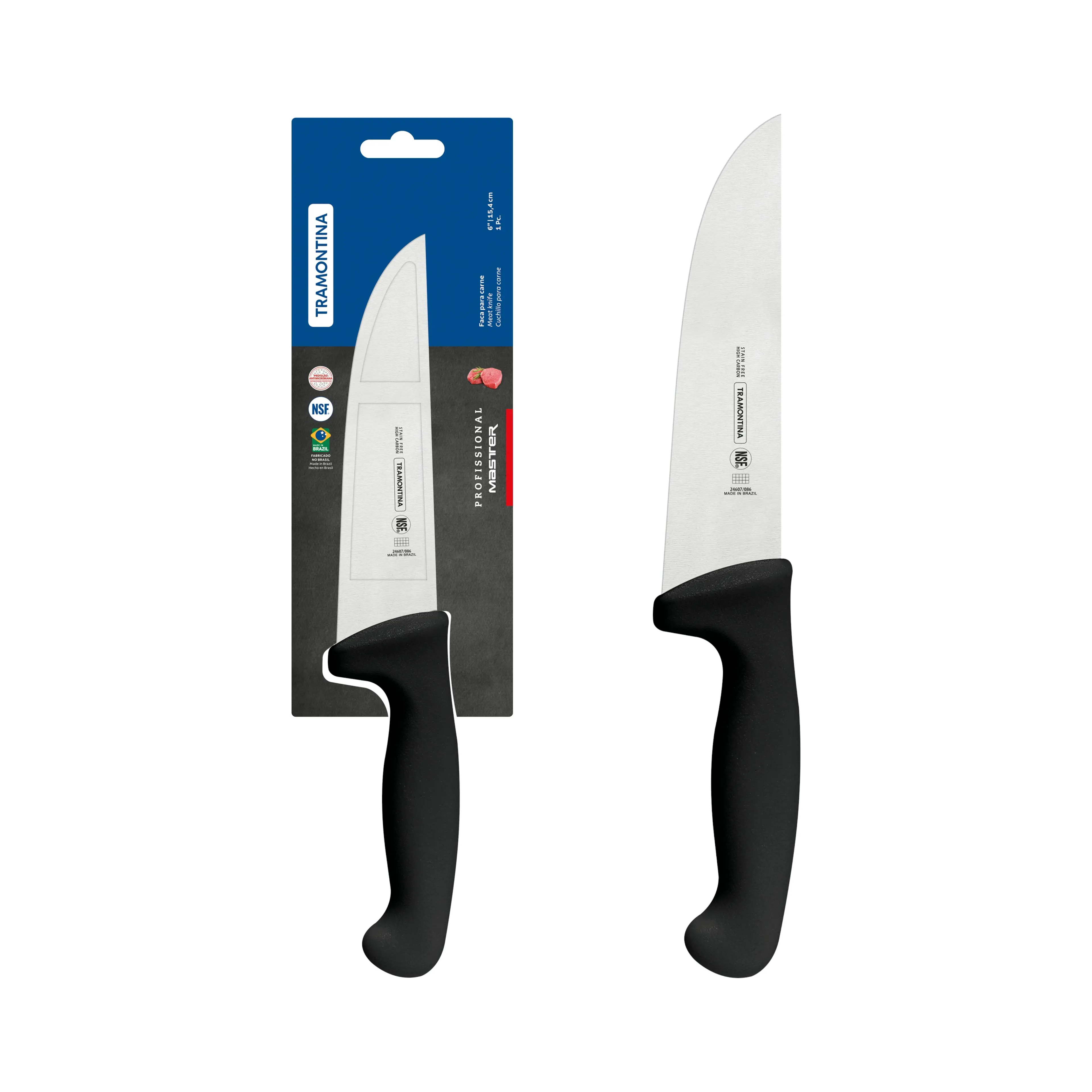 Tramontina Professional Master Black Meat Knife, 6"