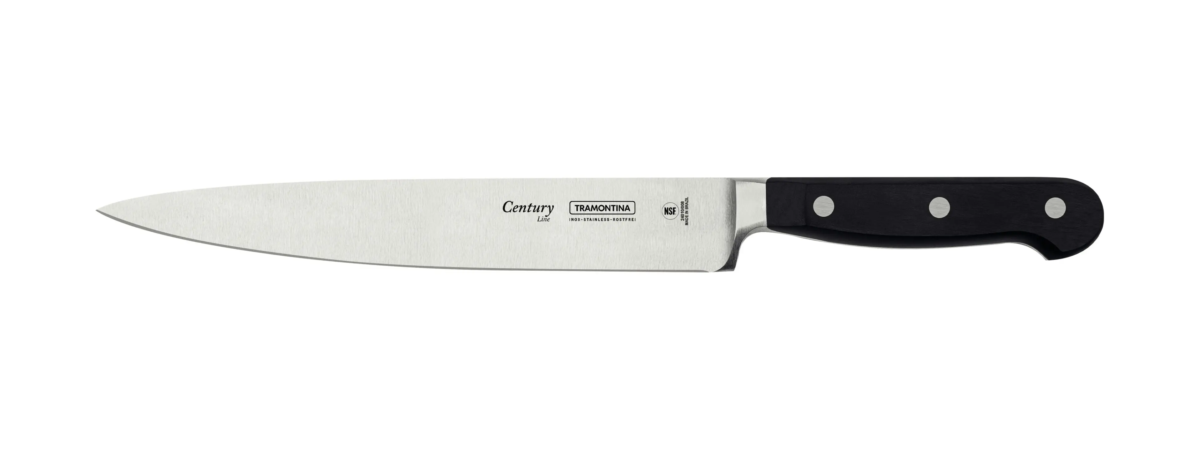 Tramontina Century 8" Utility Knife with Stainless-Steel Blade and Fiberglass-Reinforced Polycarbonate Handle