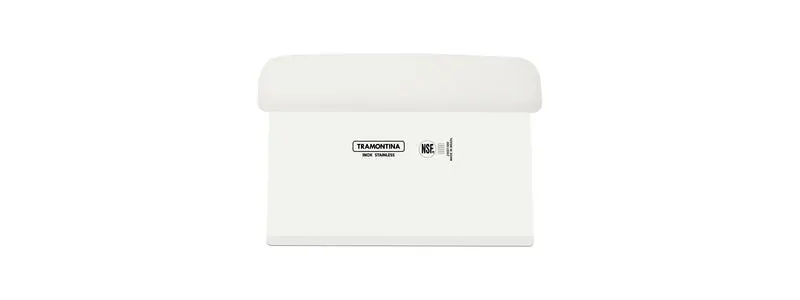 Tramontina Professional Bench Scraper with Stainless-Steel Blade and White Polypropylene Handle