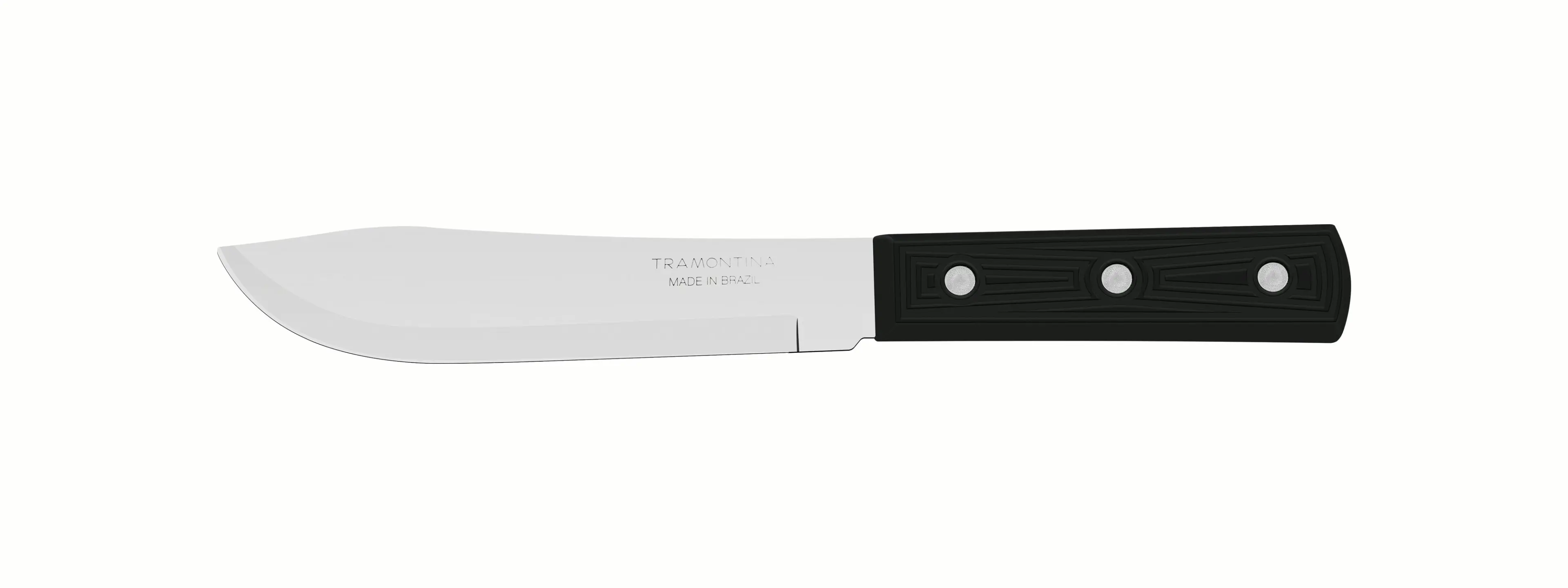 Tramontina Plenus Kitchen Knife with Stainless-Steel Blade and Black Polypropylene Handle 6"