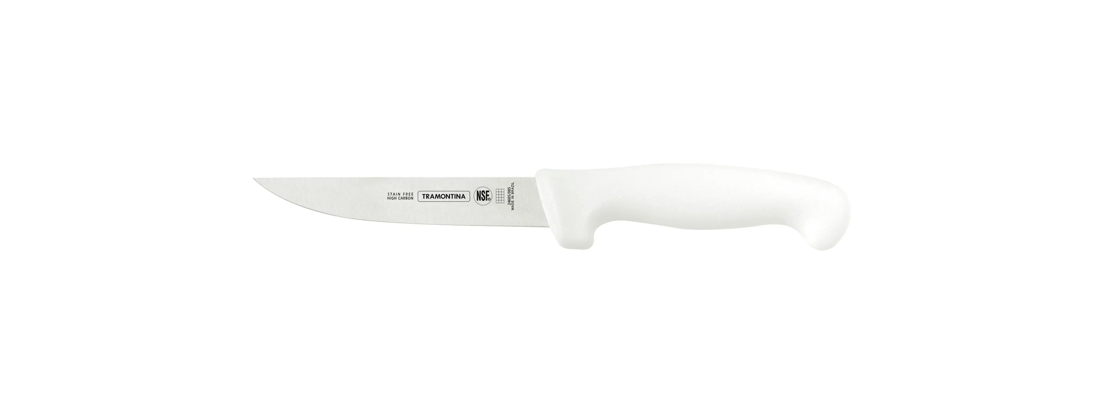 Tramontina Professional Boning Knife with Stainless-Steel Blade and White Polypropylene Handle 5"