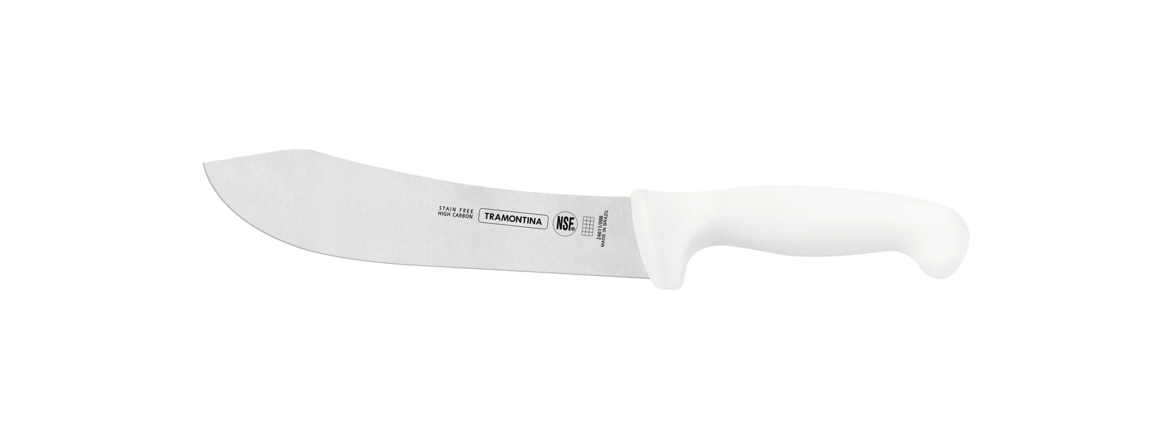 Tramontina Professional 8" Meat Knife with Stainless-Steel Blade and White Polypropylene Handle