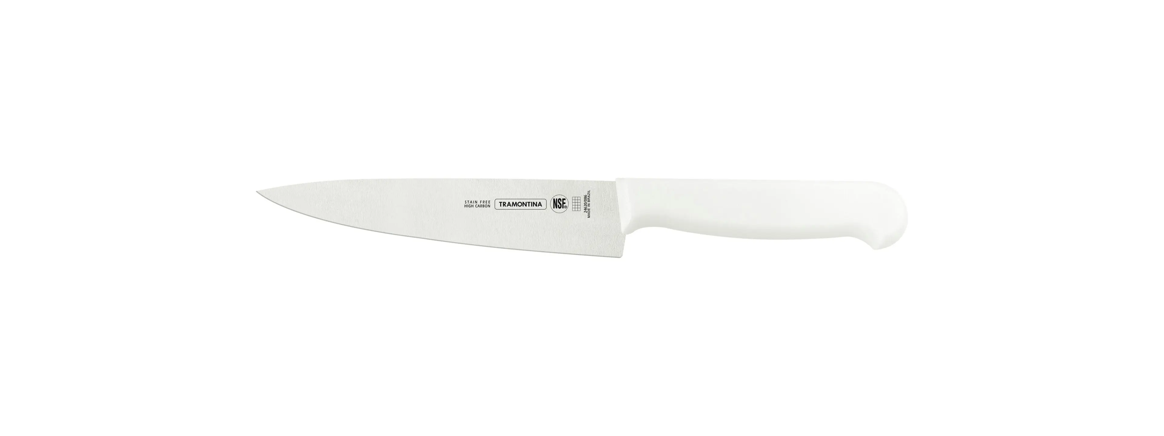 Tramontina Professional Meat Knife with Stainless-Steel Blade and White Polypropylene Handle with Antimicrobial Protection 6"