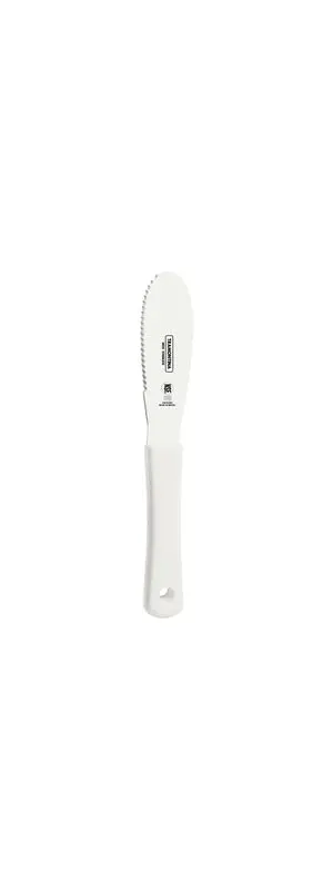 Tramontina Professional Spatula with Stainless-Steel Serrated Edge Blade and White Polypropylene Handle 4x1.1/4"