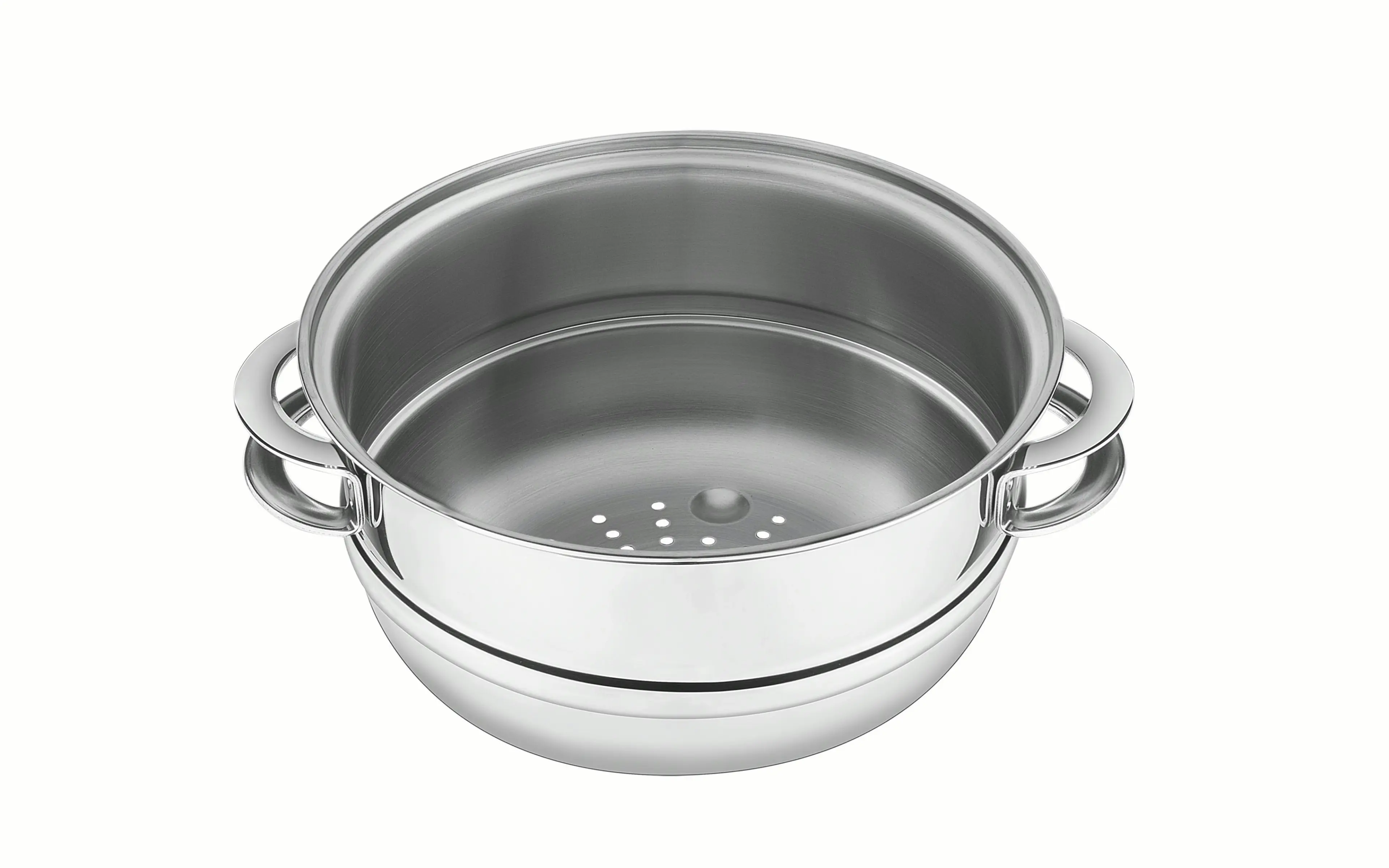 Tramontina Solar 24 cm 5.6 L stainless steel steamer basket with handles