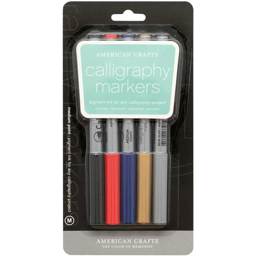 American Crafts Calligraphy Markers- 5pk