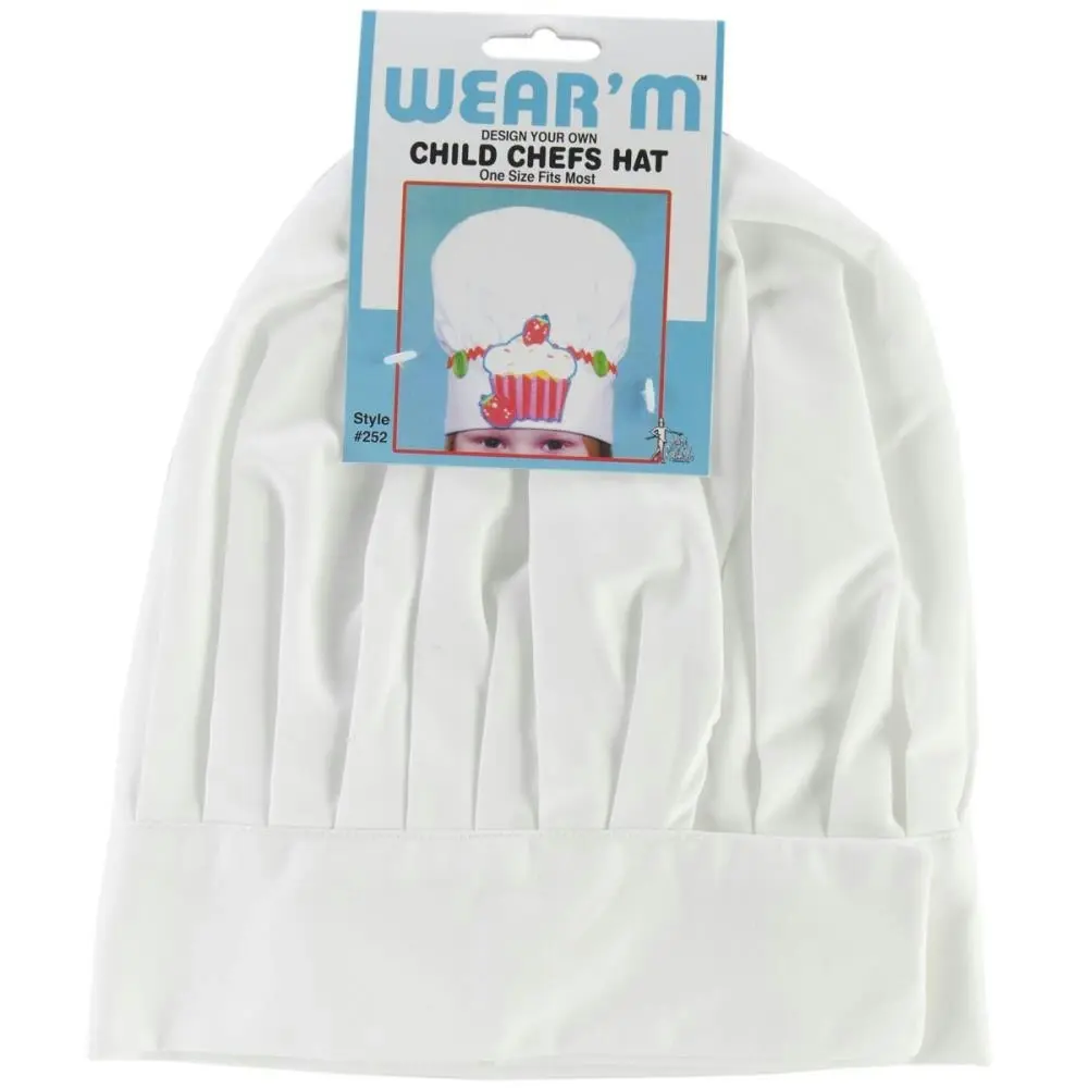 Wear'M Child Chef's Hat- White