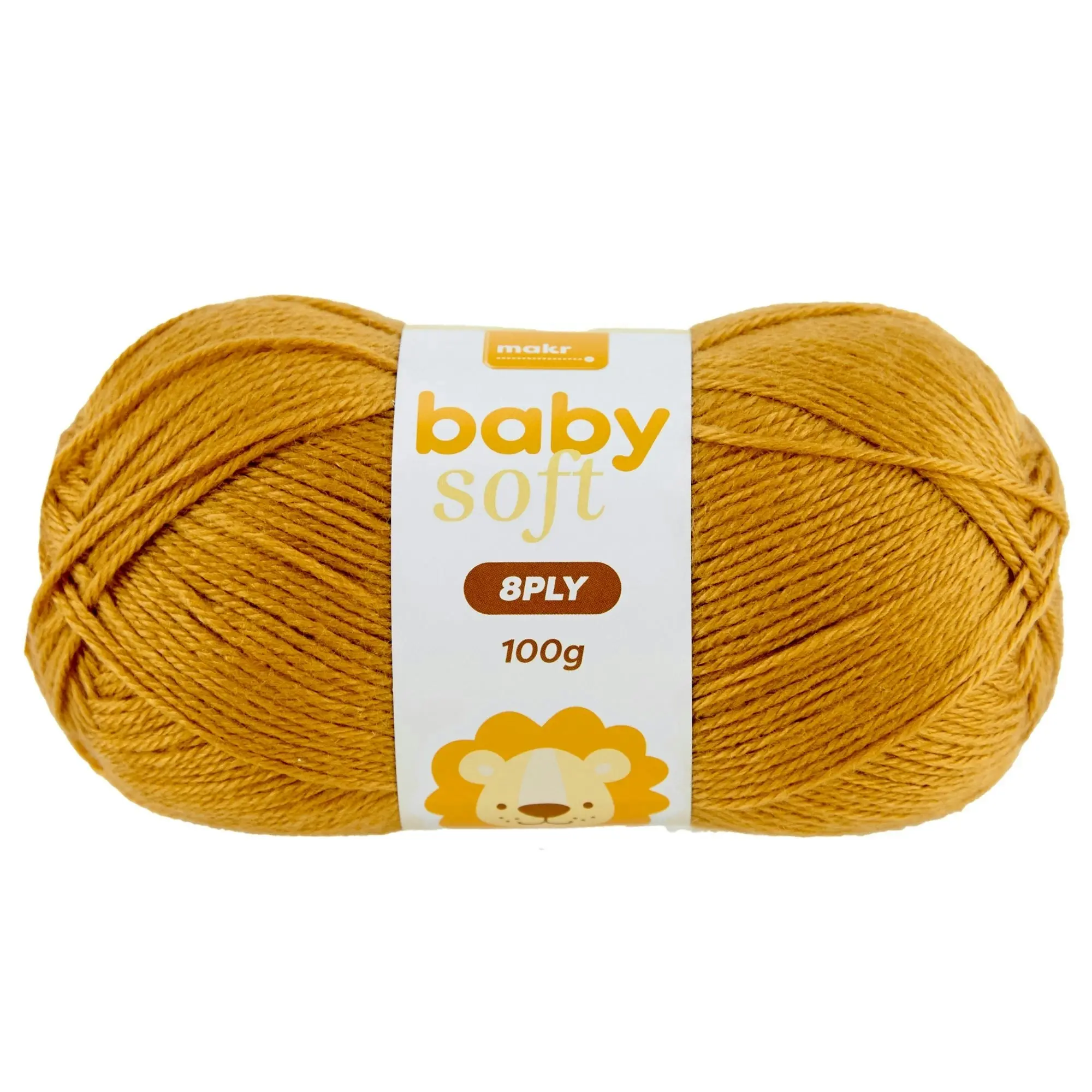 Makr Baby Soft Crochet & Knitting Yarn 8ply, 100g Acrylic Nylon Blend Yarn