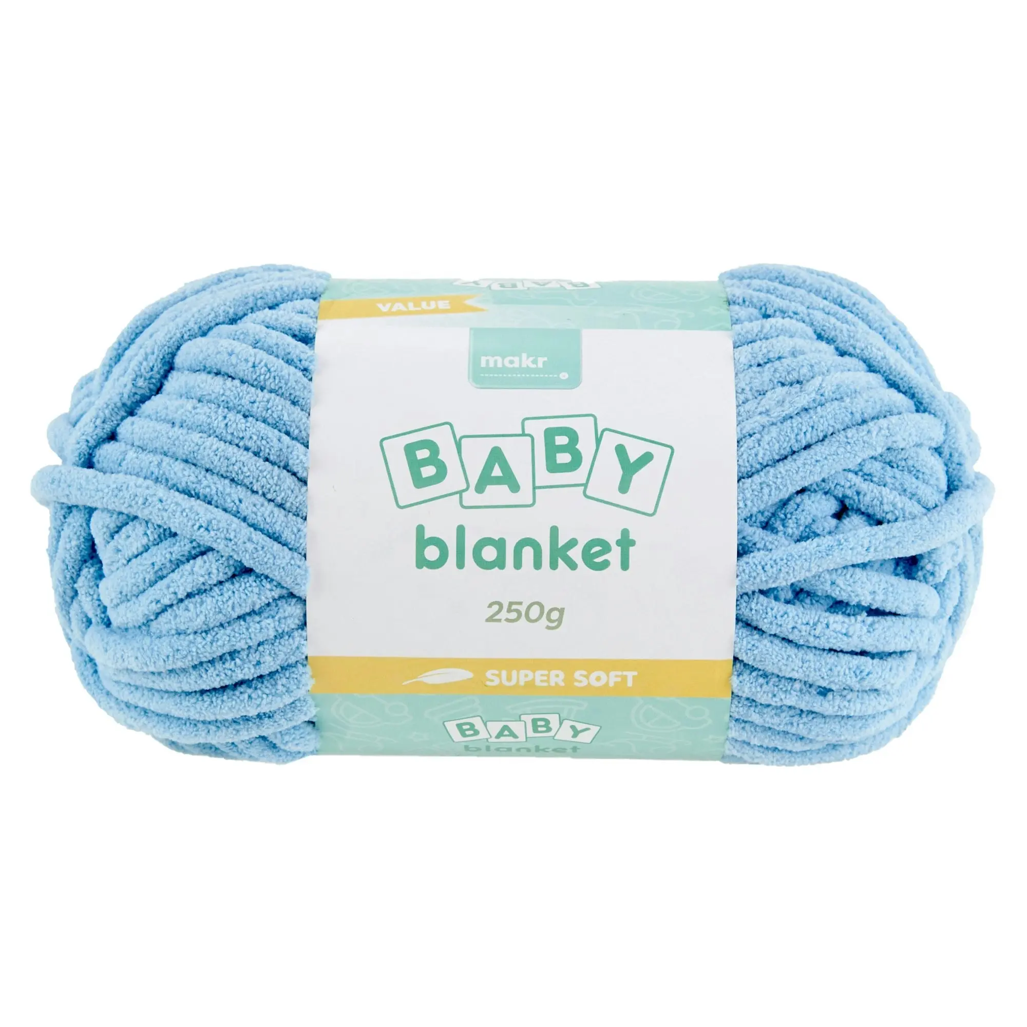 Makr Baby Blanket Crochet & Knitting Yarn, 250g Polyester Yarn