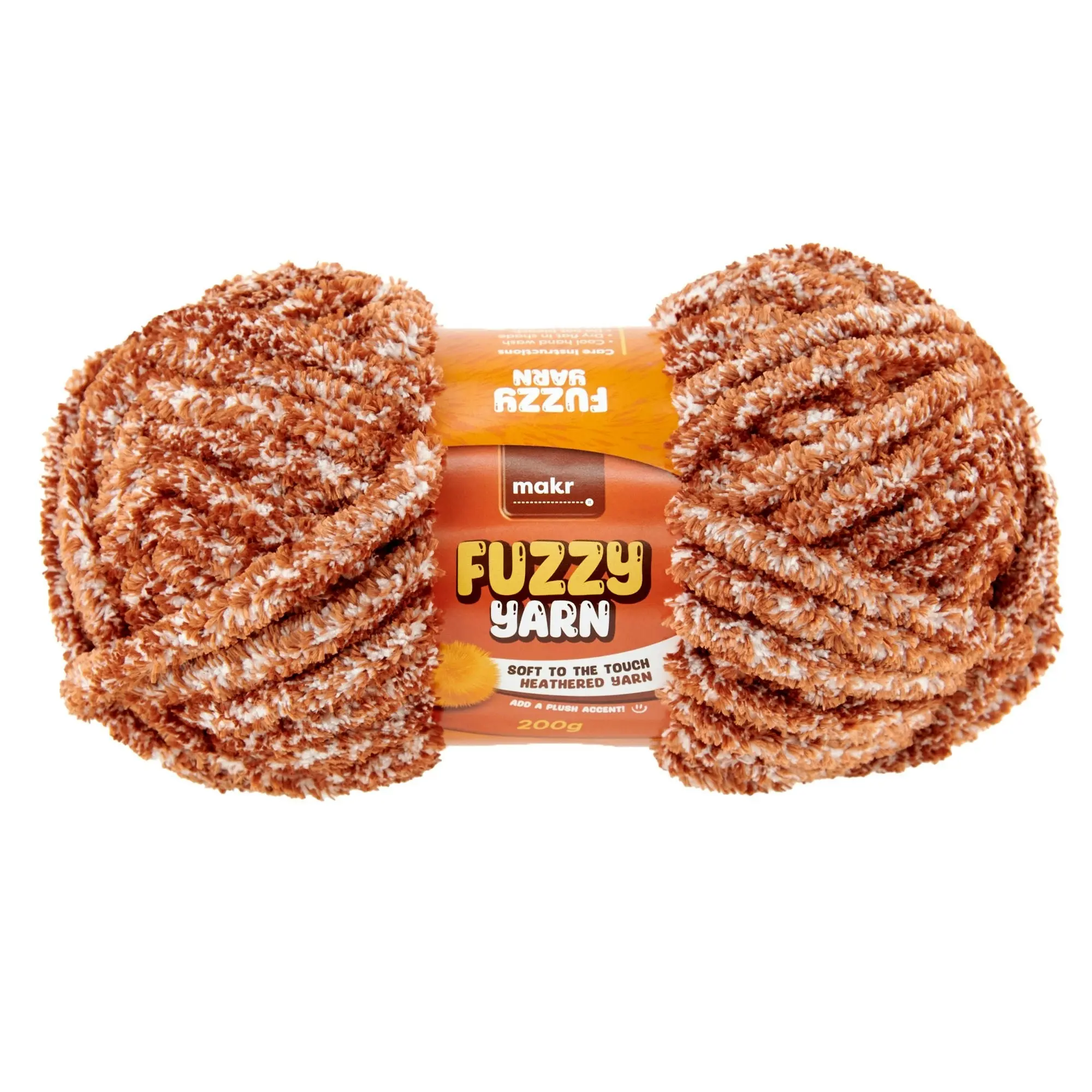 Makr Fuzzy Crochet & Knitting Yarn, 200g Polyester Yarn