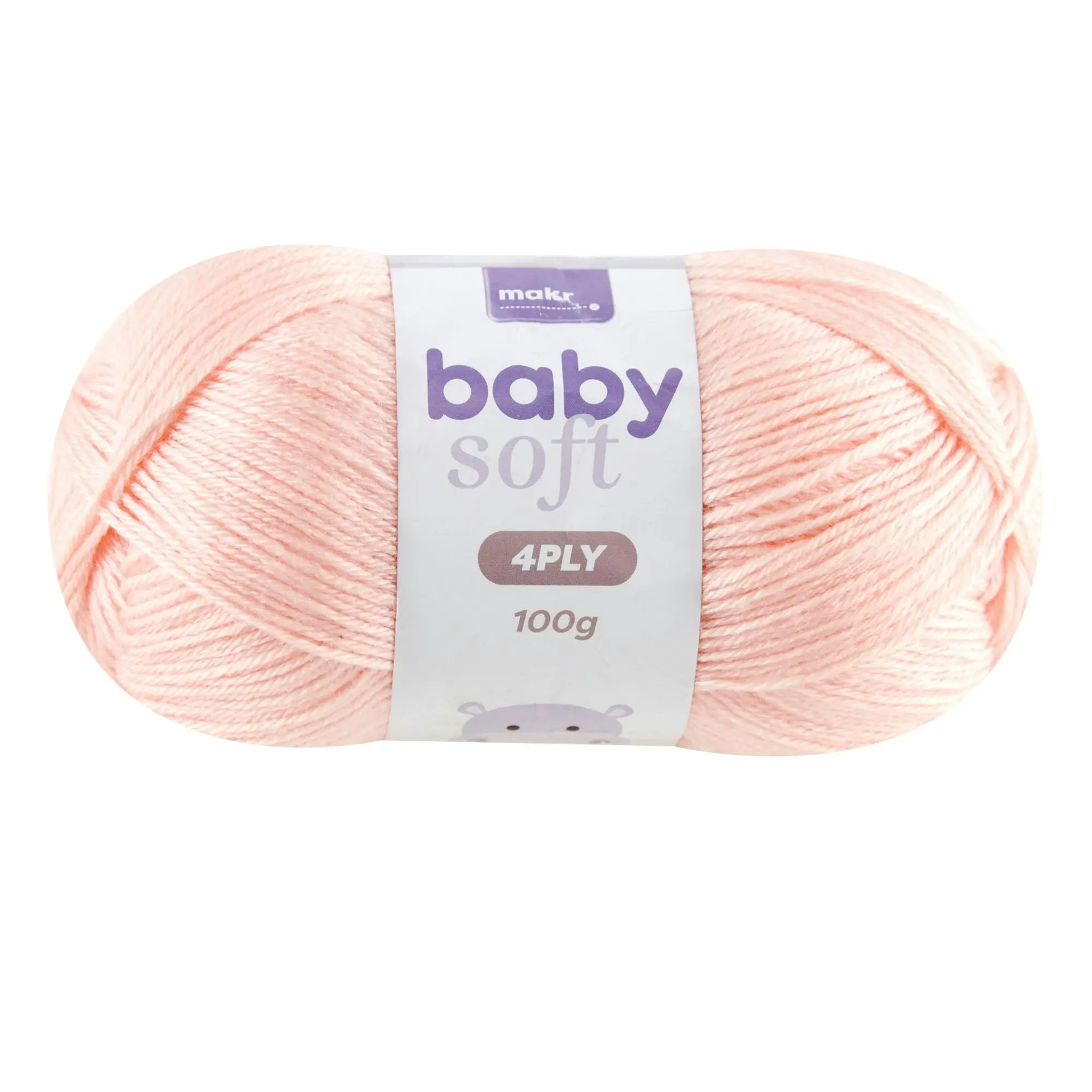 Makr Baby Soft Crochet & Knitting Yarn 4ply, 100g Acrylic Nylon Blend Yarn