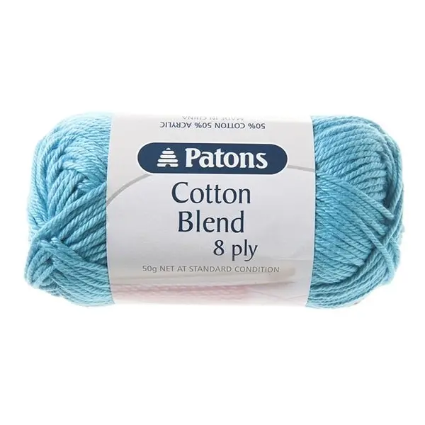 Patons Cotton Blend 8ply Crochet & Knitting Yarn, 50g Cotton Acrylic Yarn