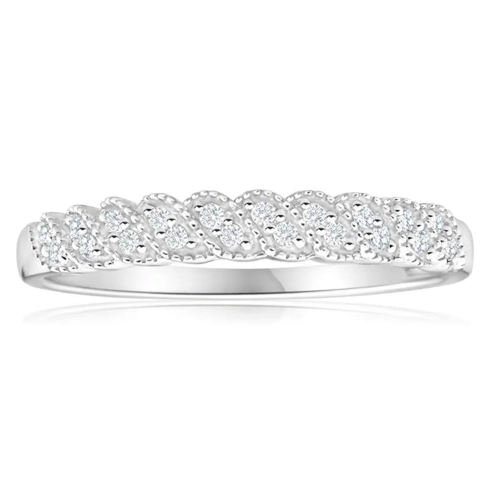 9ct White Gold Opulent Diamond Ring