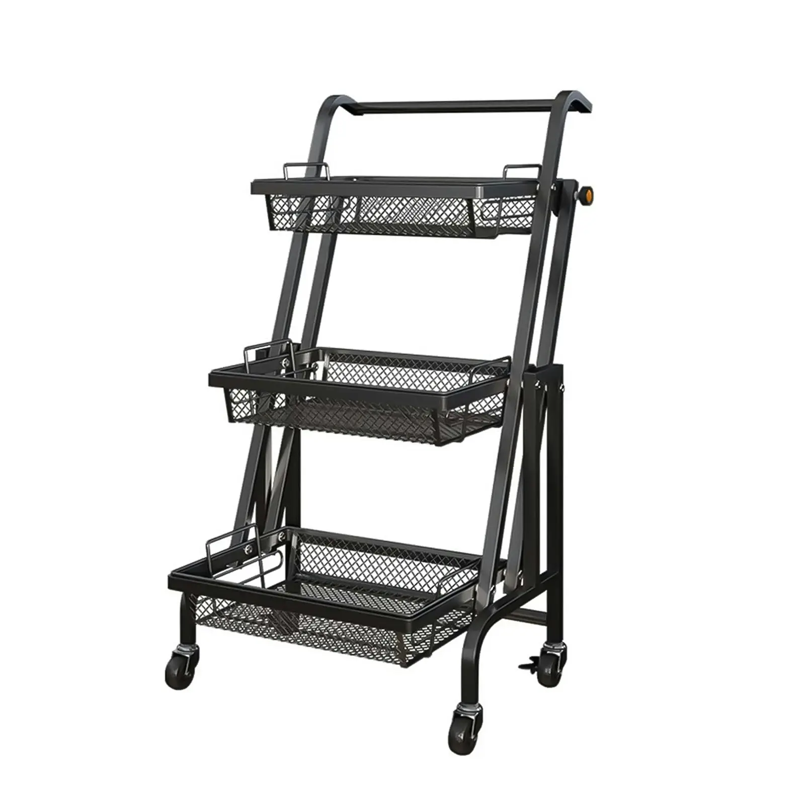 3 Tier Kitchen Trolley Cart Food Storage Rack Portable Shelf Organizer