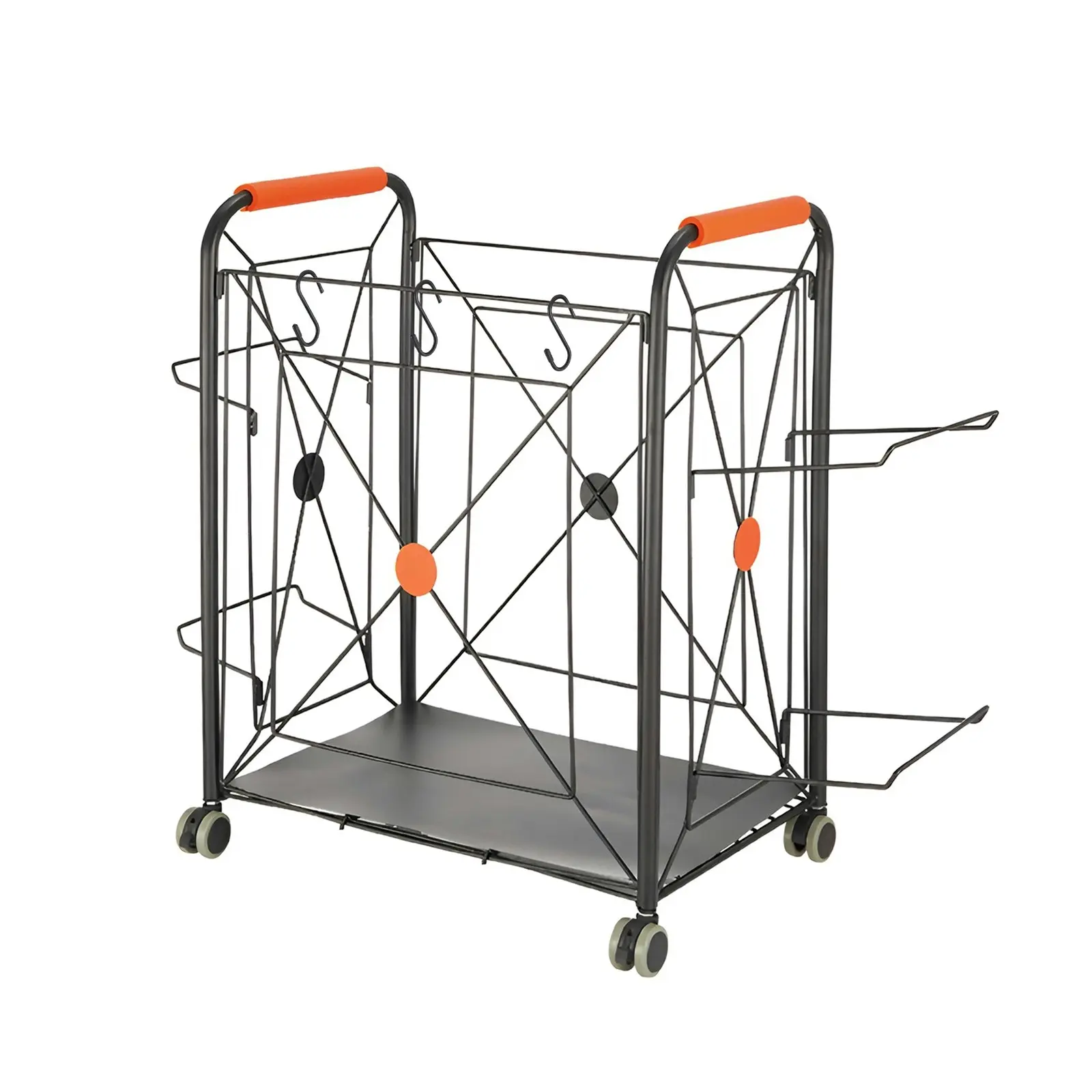 Sports Equipment Holder Sport Balls Yoga Mat Storage Rack Organizer Basket Cart