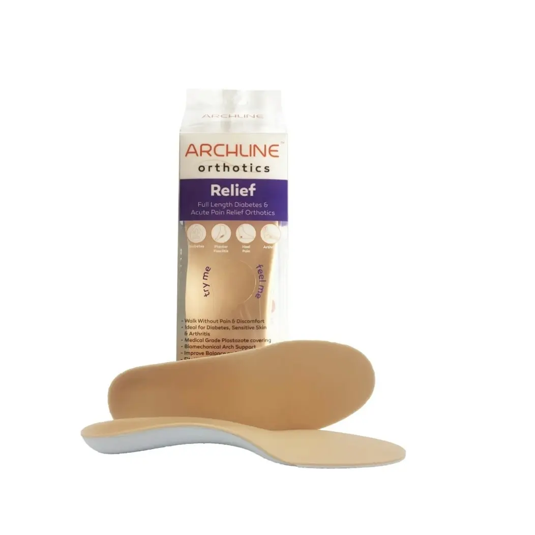 Archline Insoles Orthotics Full Length Arch Support Diabetics Plantar Fasciitis