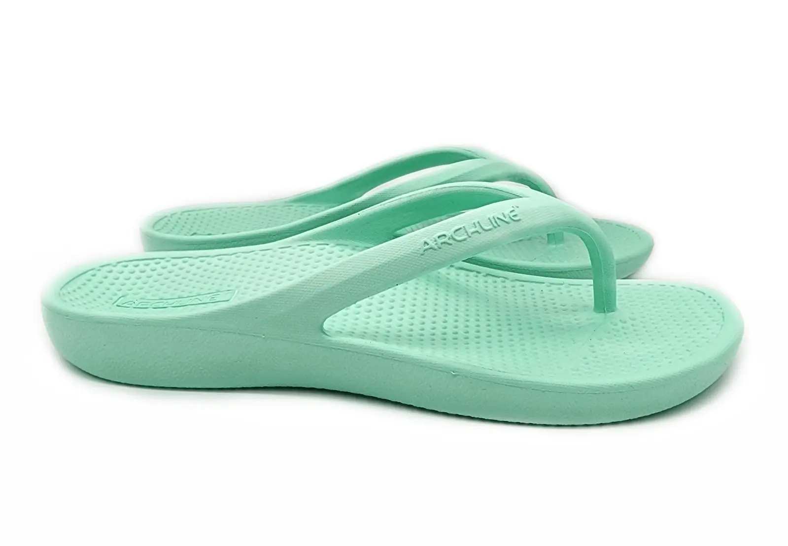 Archline Orthotic Foam Thongs Arch Support Flip Flops Orthopedic Rebound - Mint Green