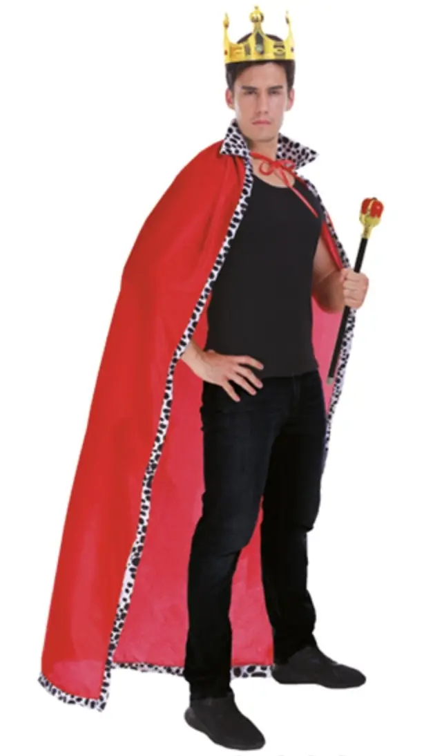 Adult King Costume Prince Outfit Man Men Halloween Dress Up Party - One Size