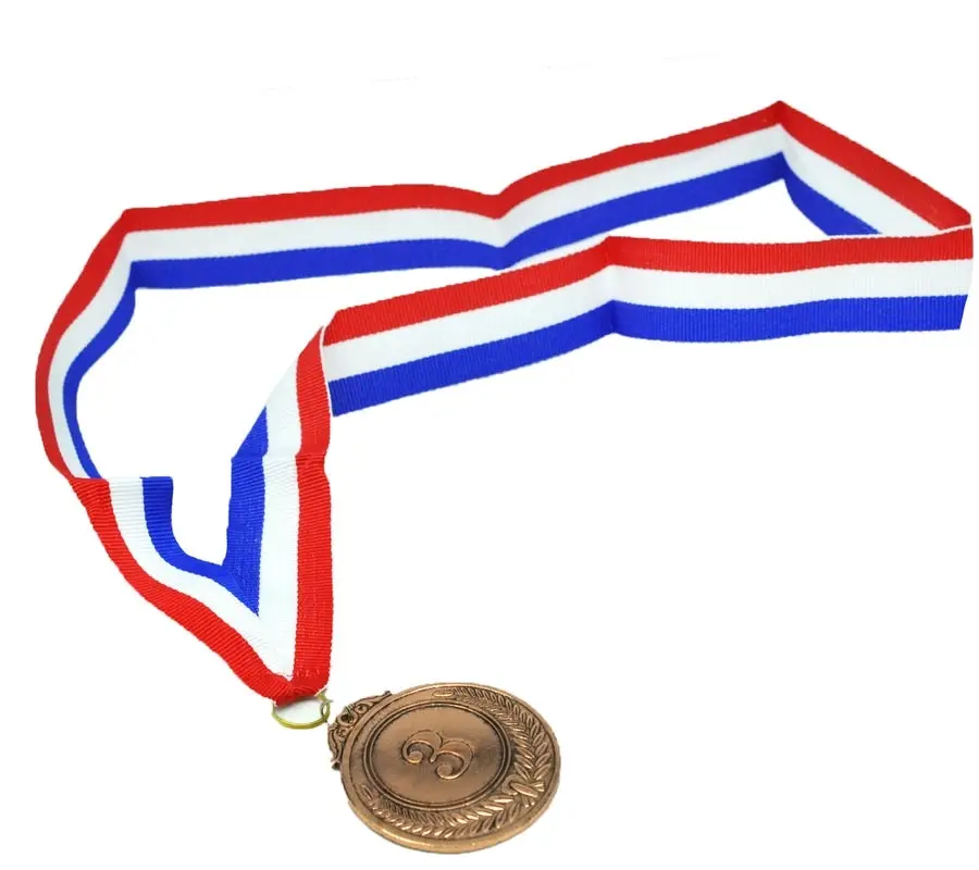 3rd METAL BRONZE WINNER MEDALS Sports Day School 46cm Ribbon