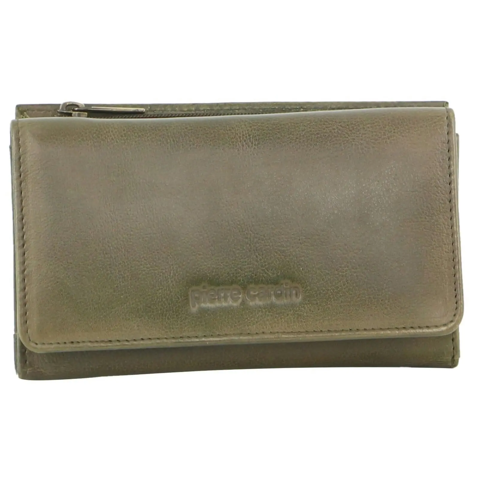 Pierre Cardin Womens Soft Italian Leather RFID Purse Wallet Rustic - Olive