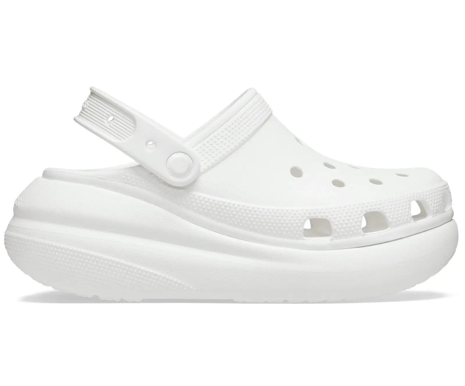 Crocs Classic Crush Platform Clogs Sandals - White