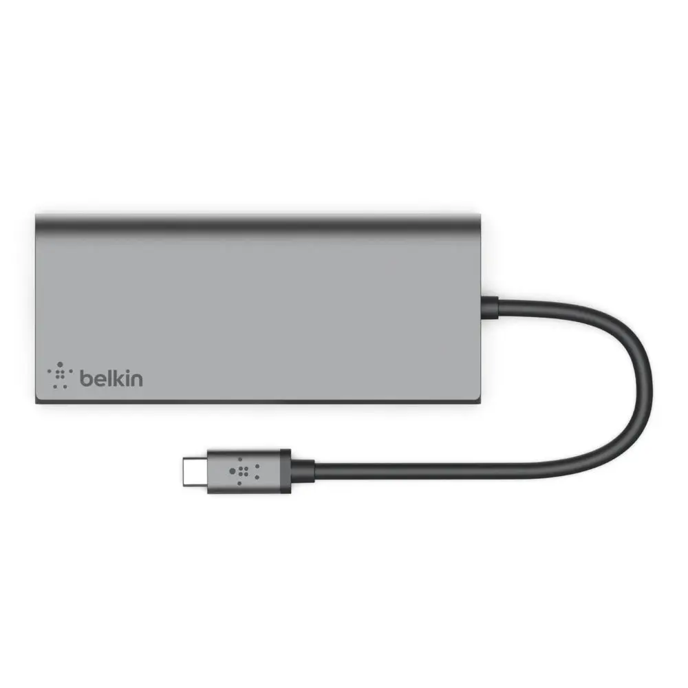 Belkin Usb-c Multimedia Hub - Grey